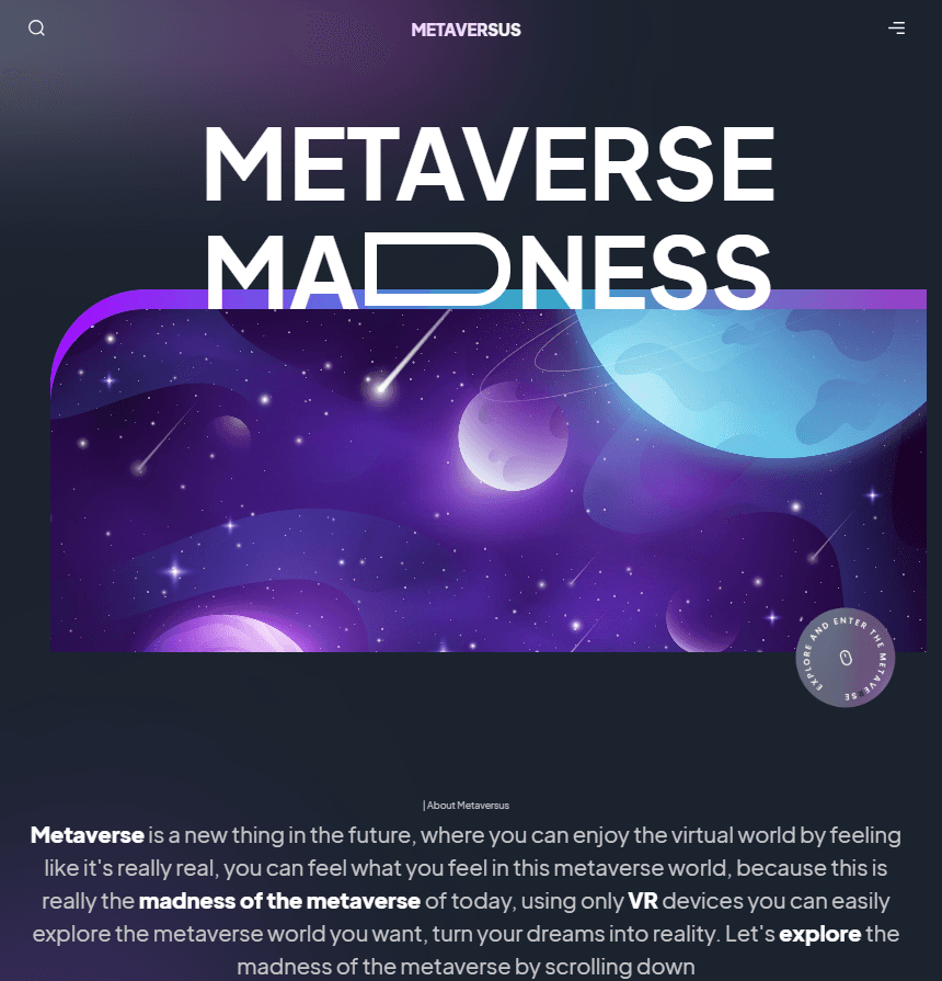 Metaverse Futuristic Design concept